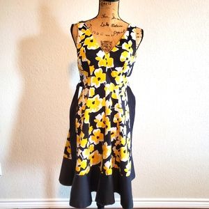 Womans Yellow and Black dress